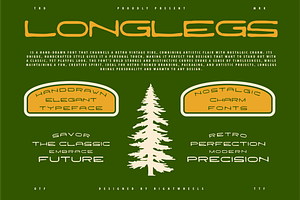 LONGLEGS - Retro Handdrawn Typeface
