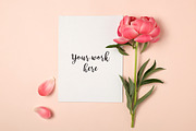 Greeting card mockup, a Print Template by KateAedon (Thumbnail 2 of 3)