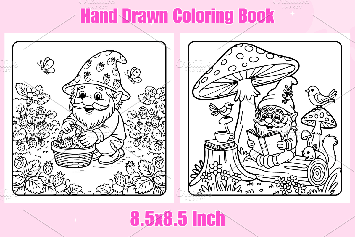 Cute Garden Gnomes Kids, a Decorative Illustration by Coco Bloom (Photo 3 of 3)