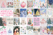 WHIMSICAL CHRISTMAS Art Prints, a Background Graphic by alenaganzhela (Thumbnail 10 of 11)