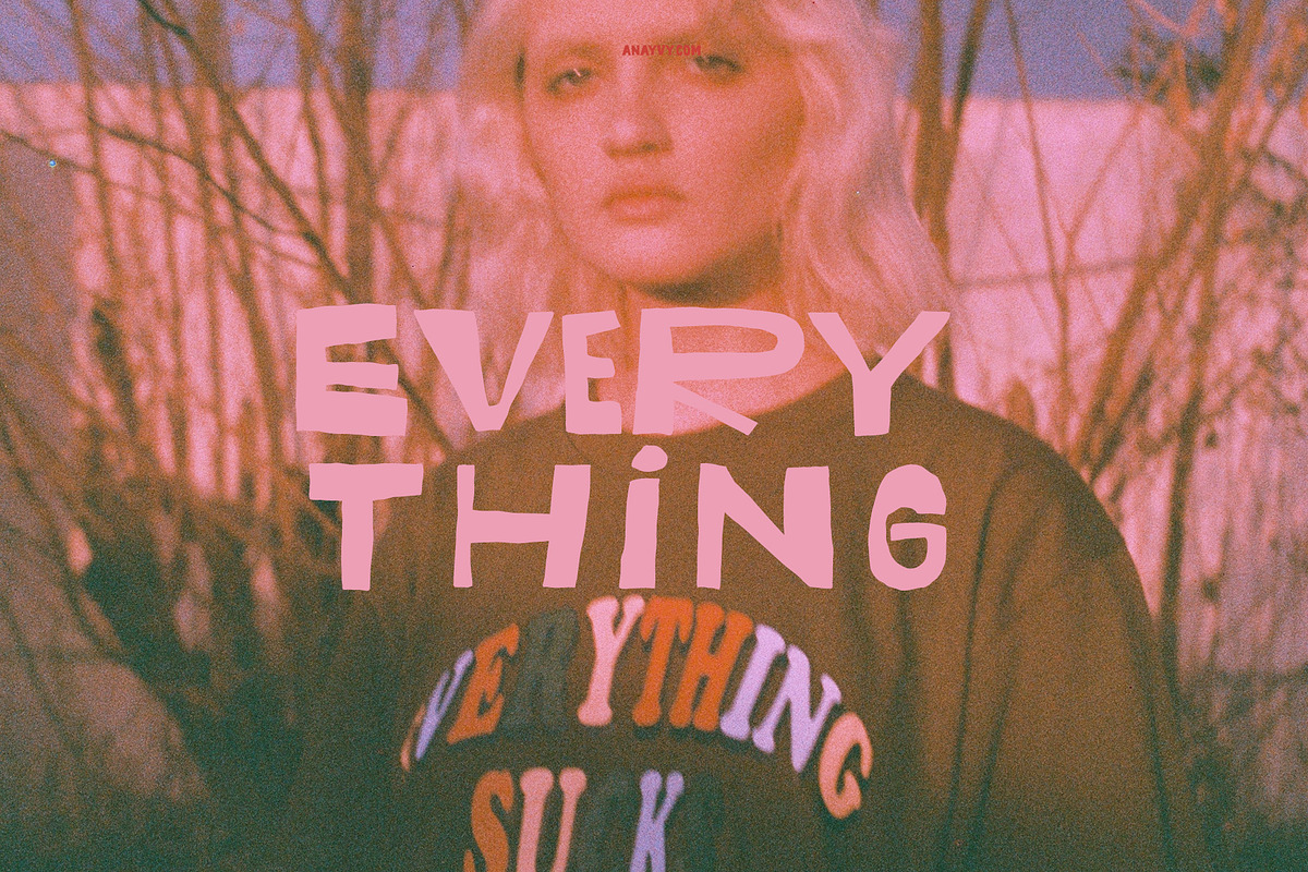 RAPTORN cutout marker retro font, a Sans Serif Font by ana & yvy (Photo 8 of 8)