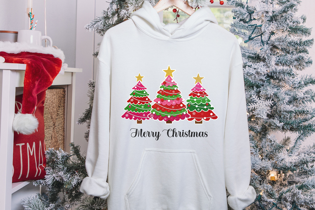 Glitter Patchwork Christmas Tree Png, an Illustration by designcity5 (Photo 8 of 8)