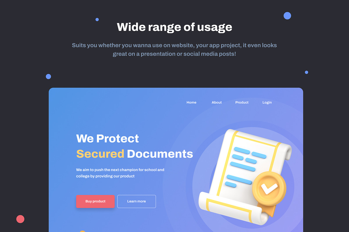 Documents and Files 3D icon Pack, an Object 3D Model by Nate Studios (Photo 6 of 8)