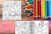 Cozy Fall Coloring Pages Bundle, a Brochure Template by LA Design (Thumbnail 9 of 10)