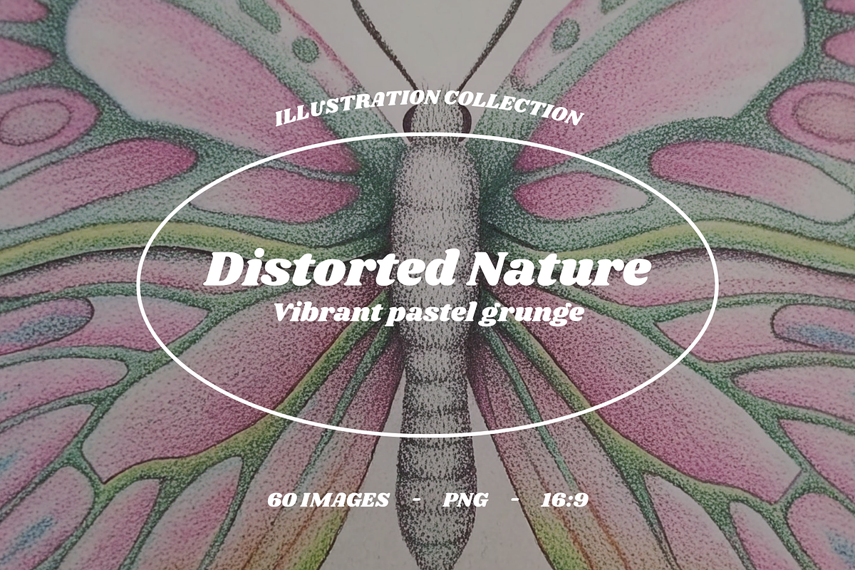 Distorted Nature – Pastel Grunge Art, an Illustration by BiancaXavier (Photo 1 of 11)