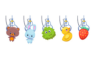 Retro toy grabber machine. Cartoon, an Animal Illustration by YummyBuum