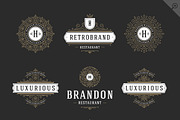 250 ornaments logos & monograms, a Branding & Logo Template by Vasya Kobelev (Thumbnail 15 of 23)