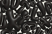 Black Bubble Letters, an Object Graphic by Kate Creative Studio (Thumbnail 6 of 7)