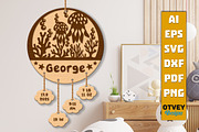 Newborn Baby Personalized Sign, an Object Graphic by OTVEY DESIGN (Thumbnail 9 of 13)