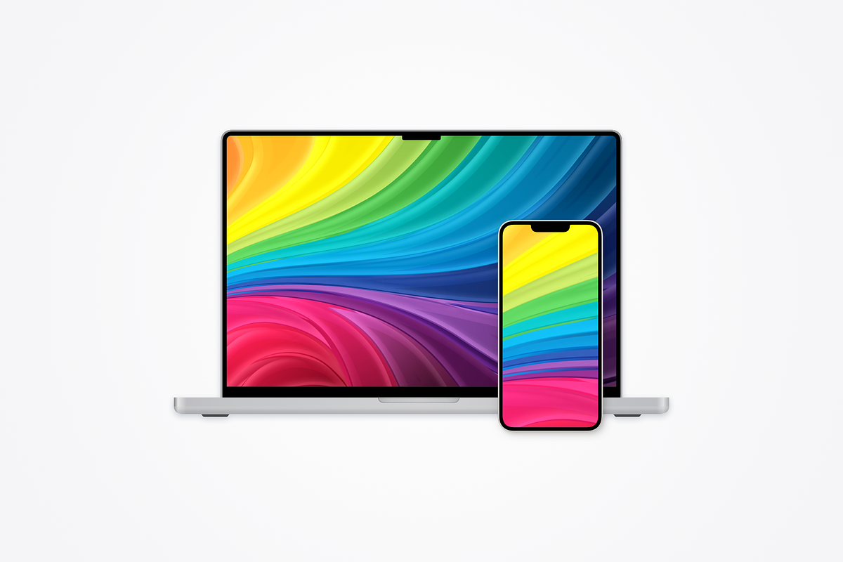 Apple Mobile Devices 8 Mockups, an iPhone Mockup by Spojeeto Devices Mockups (Photo 5 of 9)