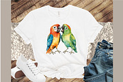 Funny Colorful Birds Watercolor Clip, an Illustration by Sublimation Artist (Thumbnail 4 of 6)