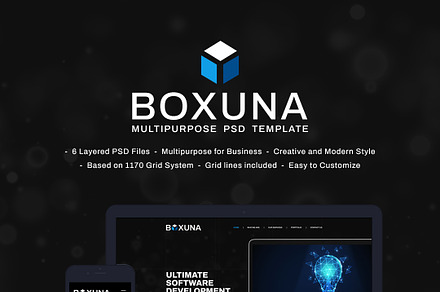 BOXUNA - Multipurpose PSD Template