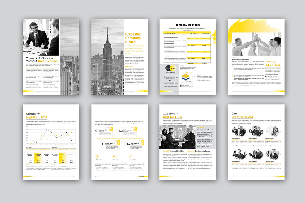 Annual Report Bundle | Word, indd, a Brochure Template by obayes (Photo 43 of 51)