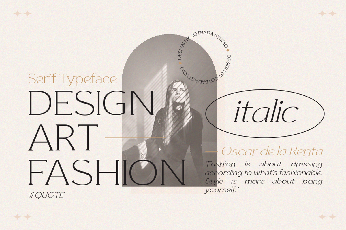 Streamline Moderne, a Serif Font by Cotbada_studio (Photo 2 of 10)