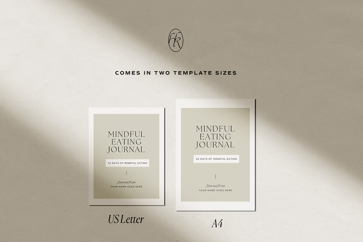 Mindful Eating Journal Template, a Presentation Template by HelloKarla (Photo 4 of 6)