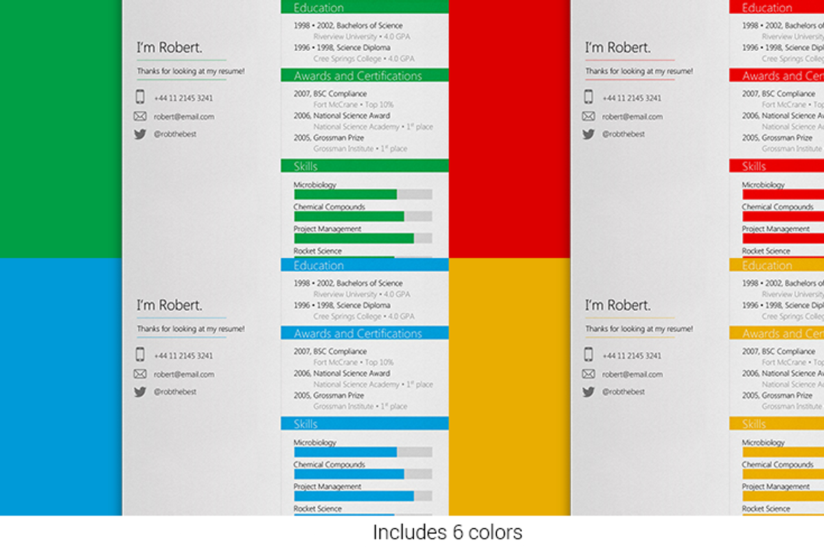 Slate Resume Template, a Resume Template by 12 Resumes  (Photo 3 of 3)