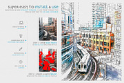 Color Sketch Photoshop Action, an Action Add-On by A R T M A R T (Thumbnail 2 of 9)