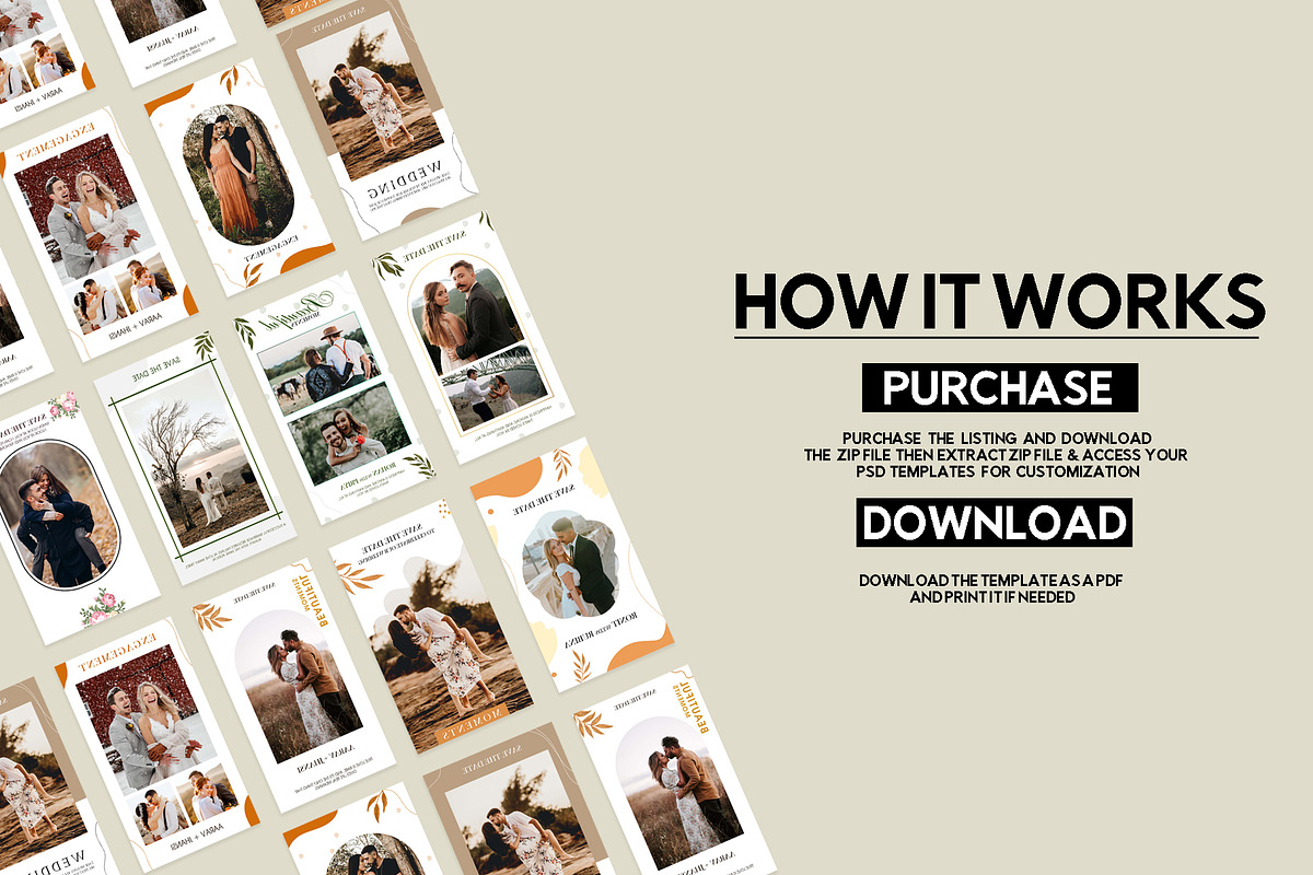 Wedding Photography Instagram Storie, a Social Media Template by zoomdesigns (Photo 6 of 6)