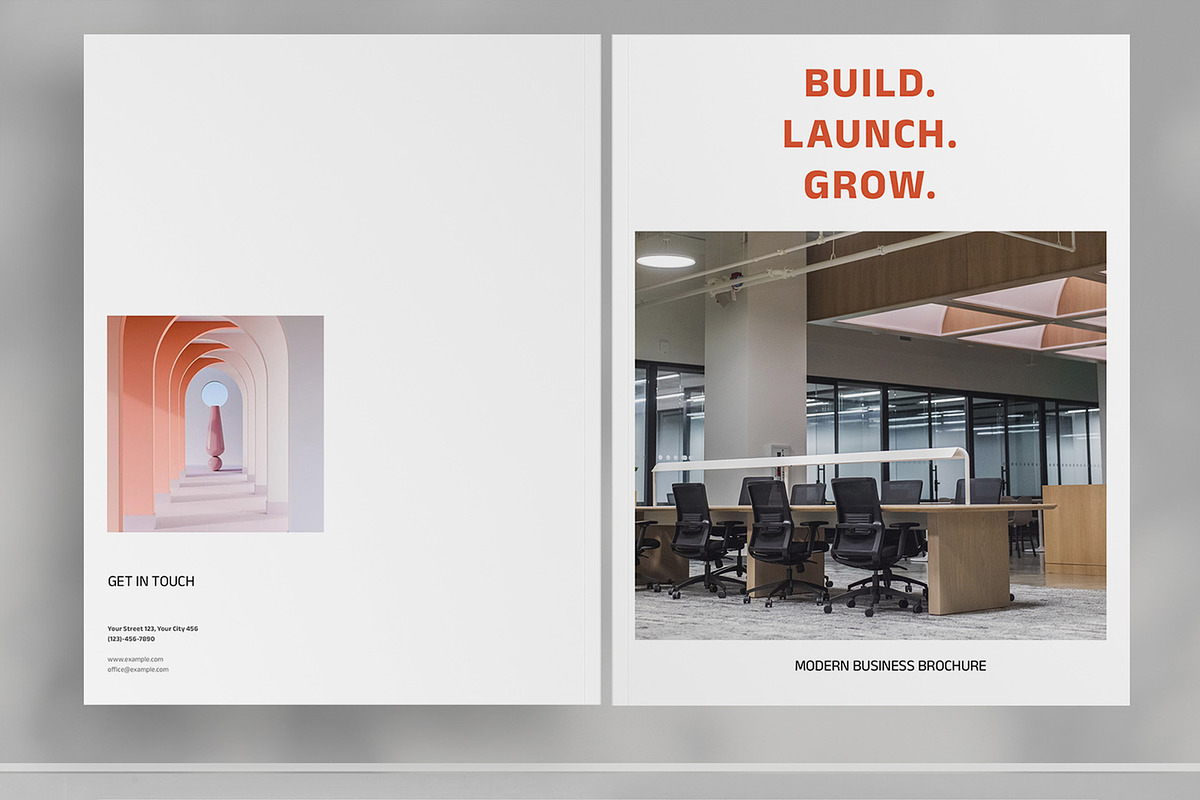 Orange Business Brochure Template preview 2