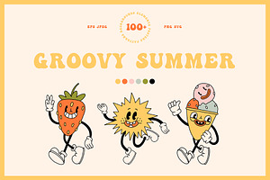 GROOVY SUMMER - Fun Retro Graphics