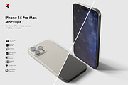 iPhone 15 Pro Max Mockup 6K, an iPhone Mockup by Zabiegala MP (Thumbnail 2 of 24)