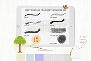 Waxy Crayons Procreate Brushes Kit, a Brush Add-On by White Lane Studio (Thumbnail 4 of 9)