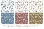 Rustic Ranch Toile de Jouy Pattern, a Background Graphic by Hughes Studio (Thumbnail 2 of 8)