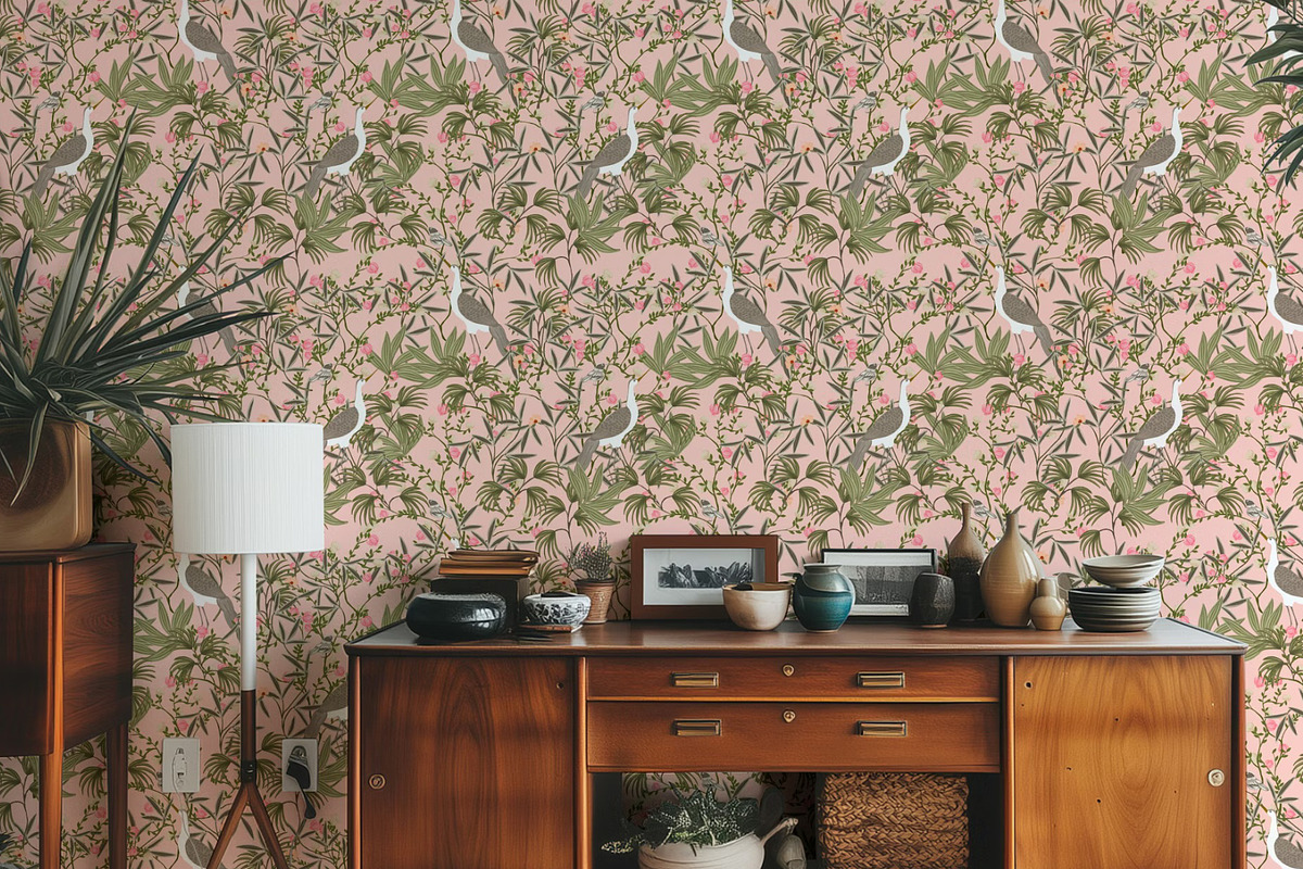 Chinoiserie floral birds pattern, a Pattern Graphic by Cotton Melon pattern Shop (Photo 4 of 7)