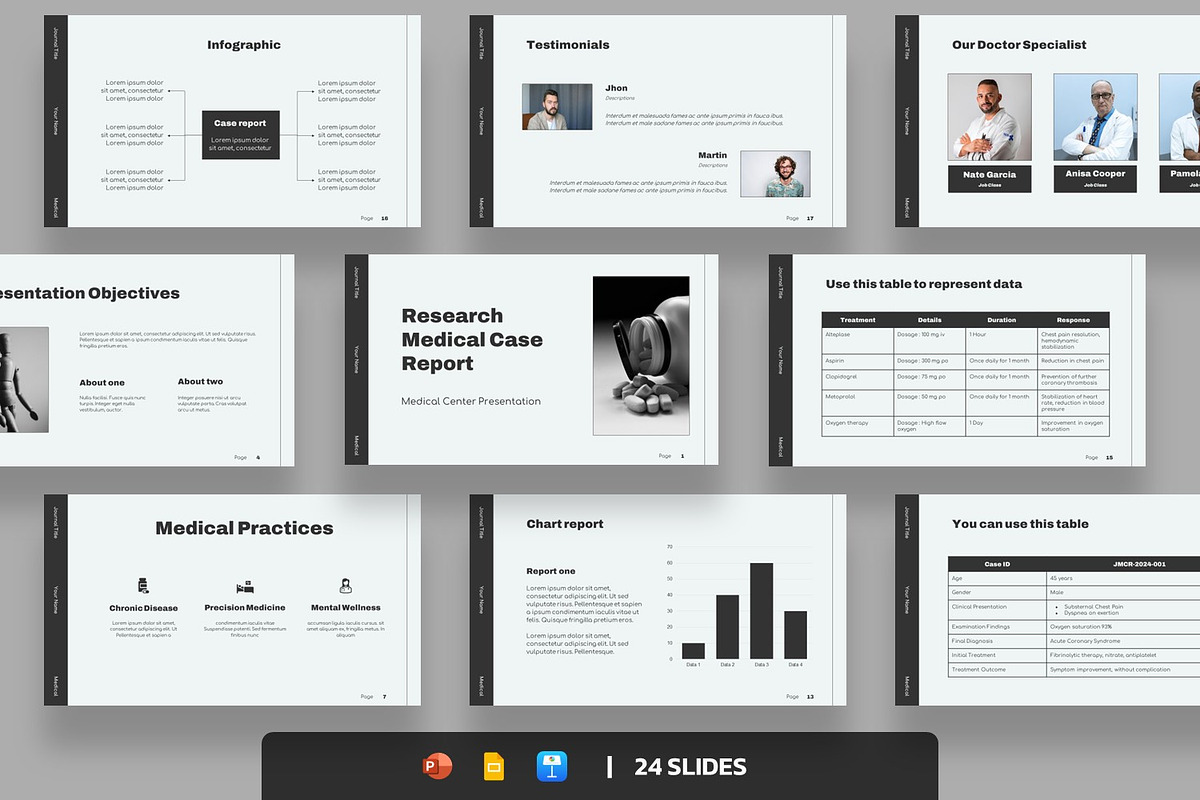 Research Medical Case Presentation, a Presentation Template by BumbleGraph Studio (Photo 1 of 7)