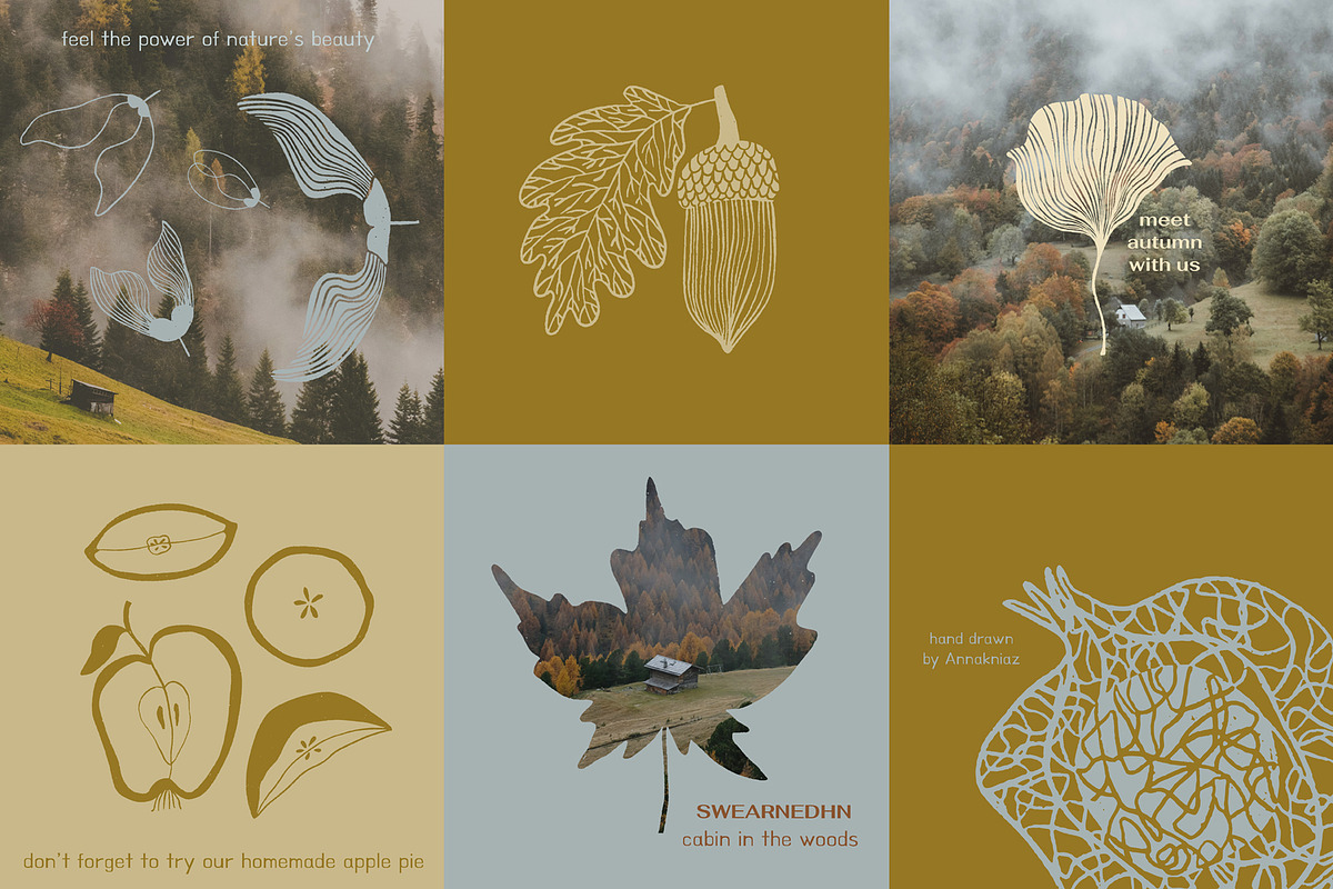 It's Autumn - fruits and foliage, a Seasonal Illustration by Annakniaz (Photo 2 of 15)