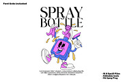 happy spray bottle mascot, a Branding & Logo Template by Judsart (Thumbnail 1 of 3)