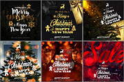 24 Instagram Christmas Posts, a Social Media Template by RussGFX (Thumbnail 8 of 9)