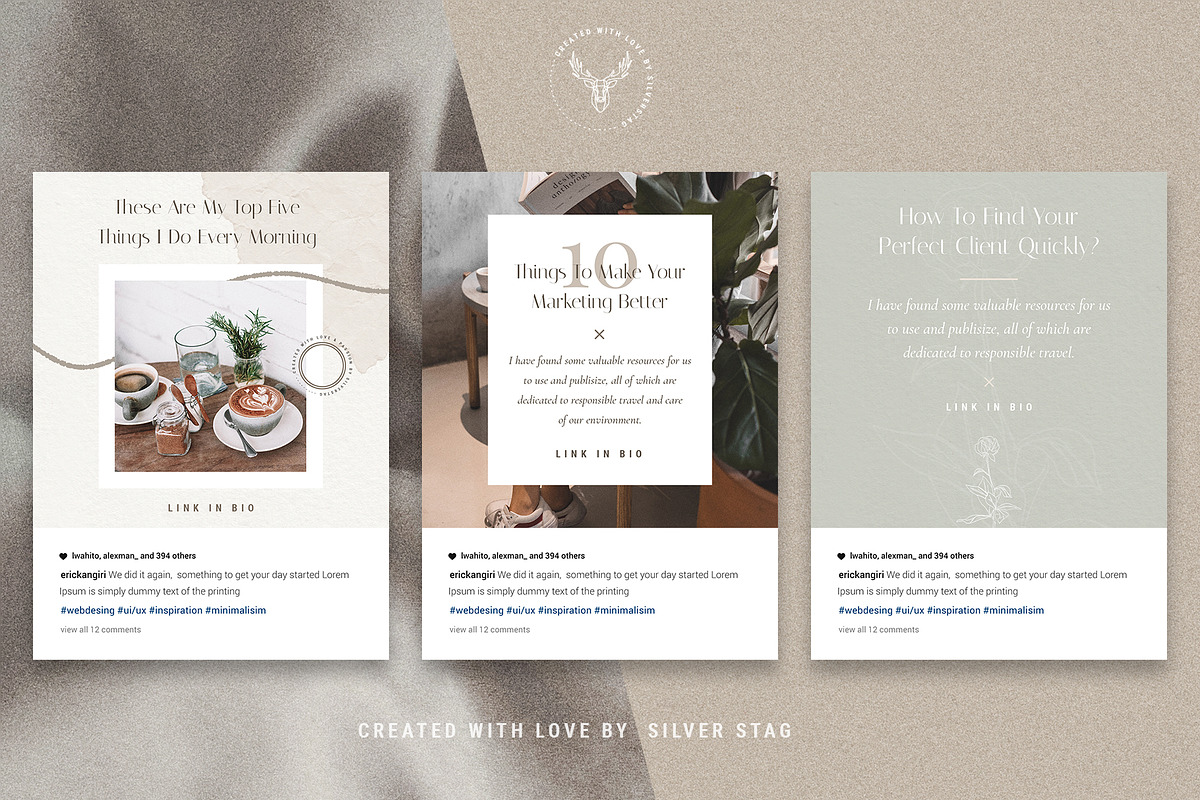 Elodie - 60 Animated Posts & Stories, a Social Media Template by SilverStag Type Foundry (Photo 29 of 48)