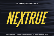 Nextrue Fonts Family, a Sans Serif Font by Asenbayu (Thumbnail 1 of 15)