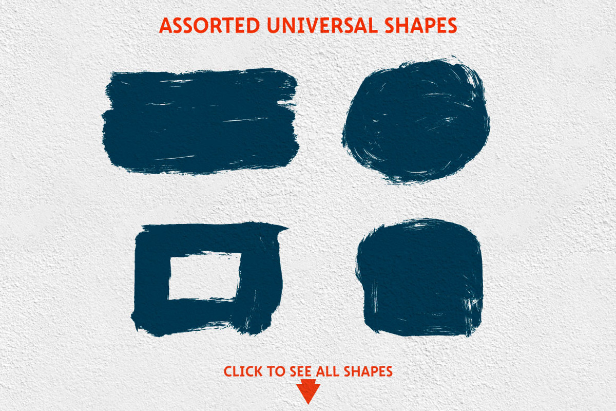 38 Universal Painted Shapes, a Texture Graphic by Artem Vorotnikov (Photo 2 of 6)