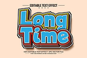 Long time editable text effect, a Layer Style Add-On by nicemorning (Thumbnail 1 of 3)