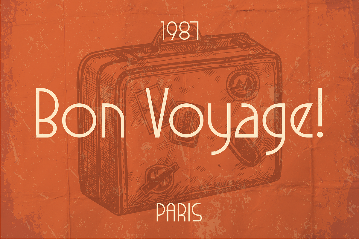 Aeroflow - Vintage Aviation Display, a Sans Serif Font by HipFonts (Photo 7 of 10)