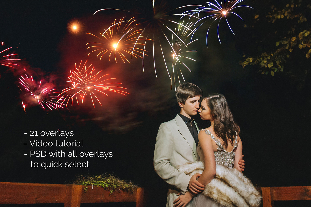 21 Firework Photo Overlays, a Layer Style Add-On by PhotoEffects.Store (Photo 5 of 6)