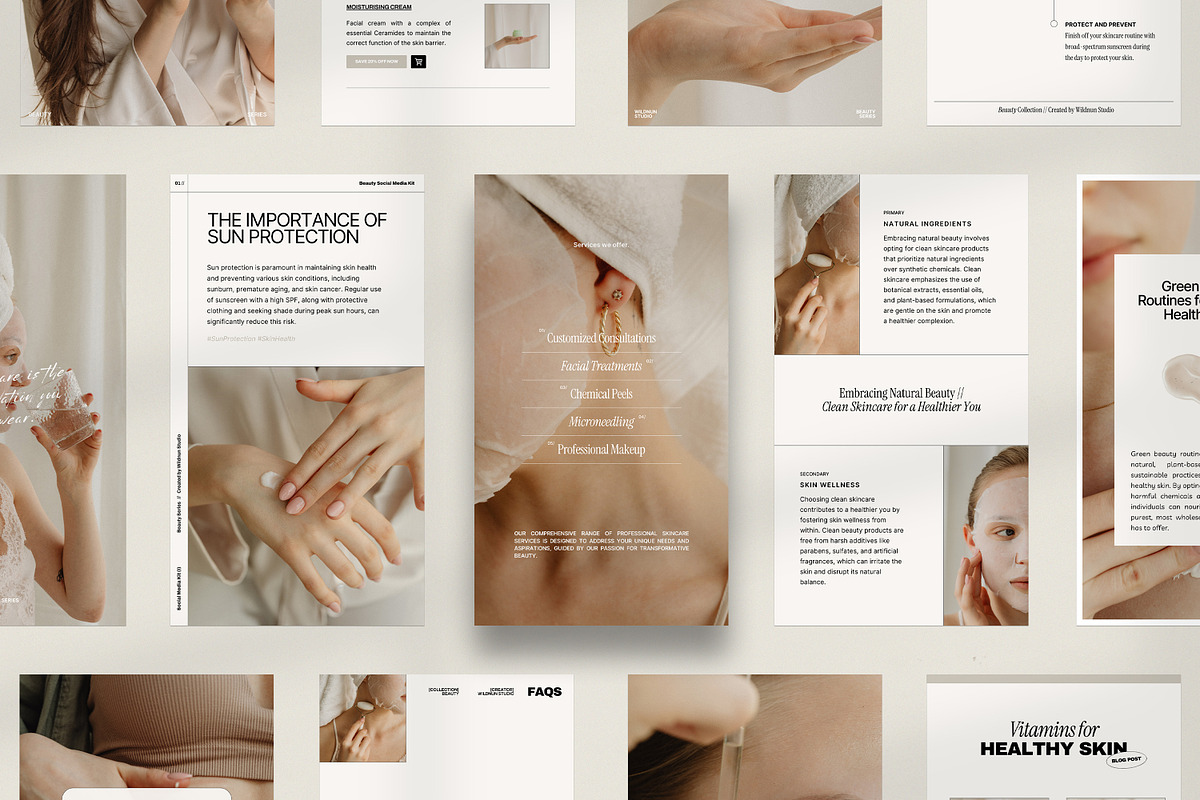Skincare Coach Instagram Kit, a Social Media Template by Wildnun Studio (Photo 12 of 12)
