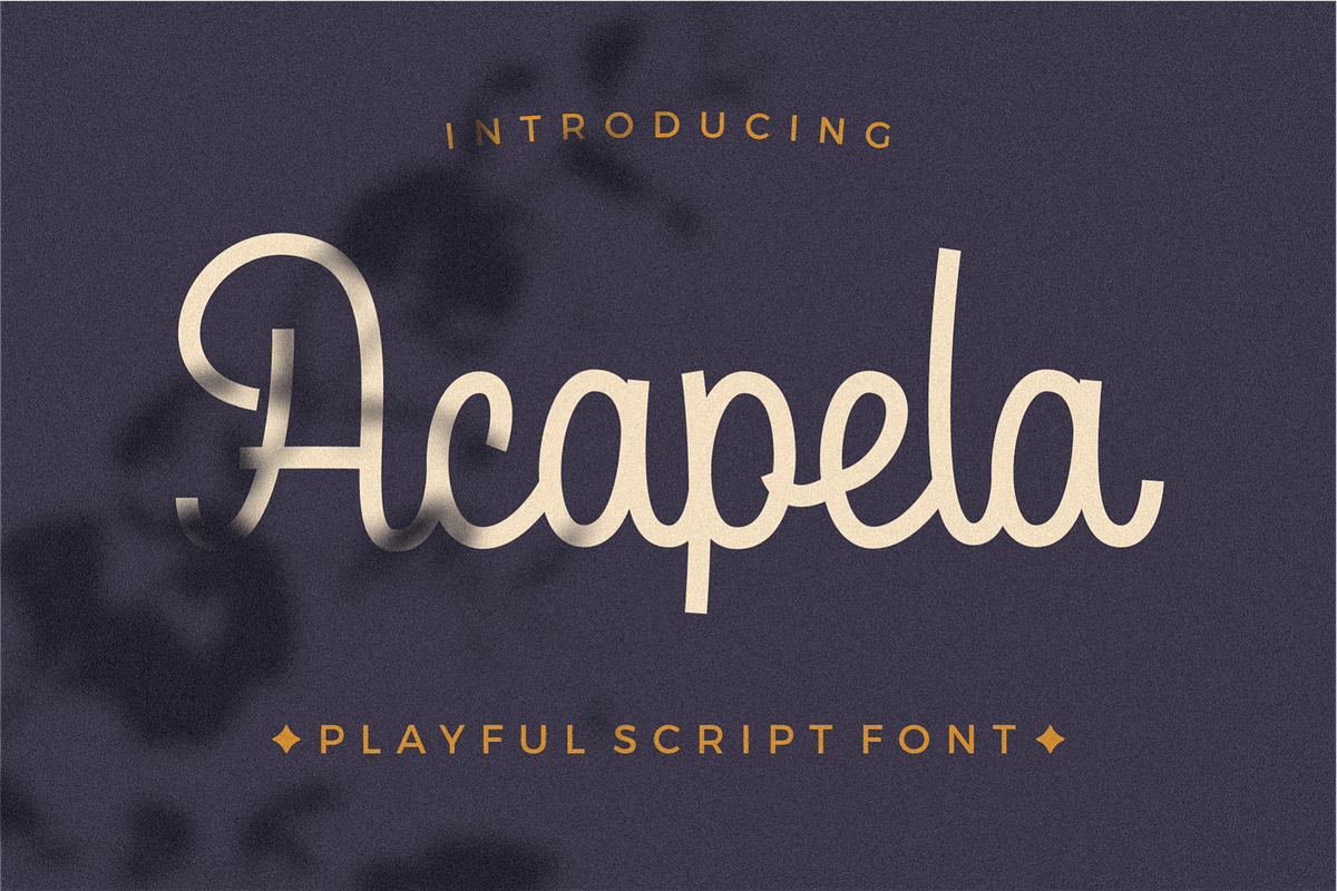 Acapela Monoline, a Script Font by 24Design Studios (Photo 1 of 9)