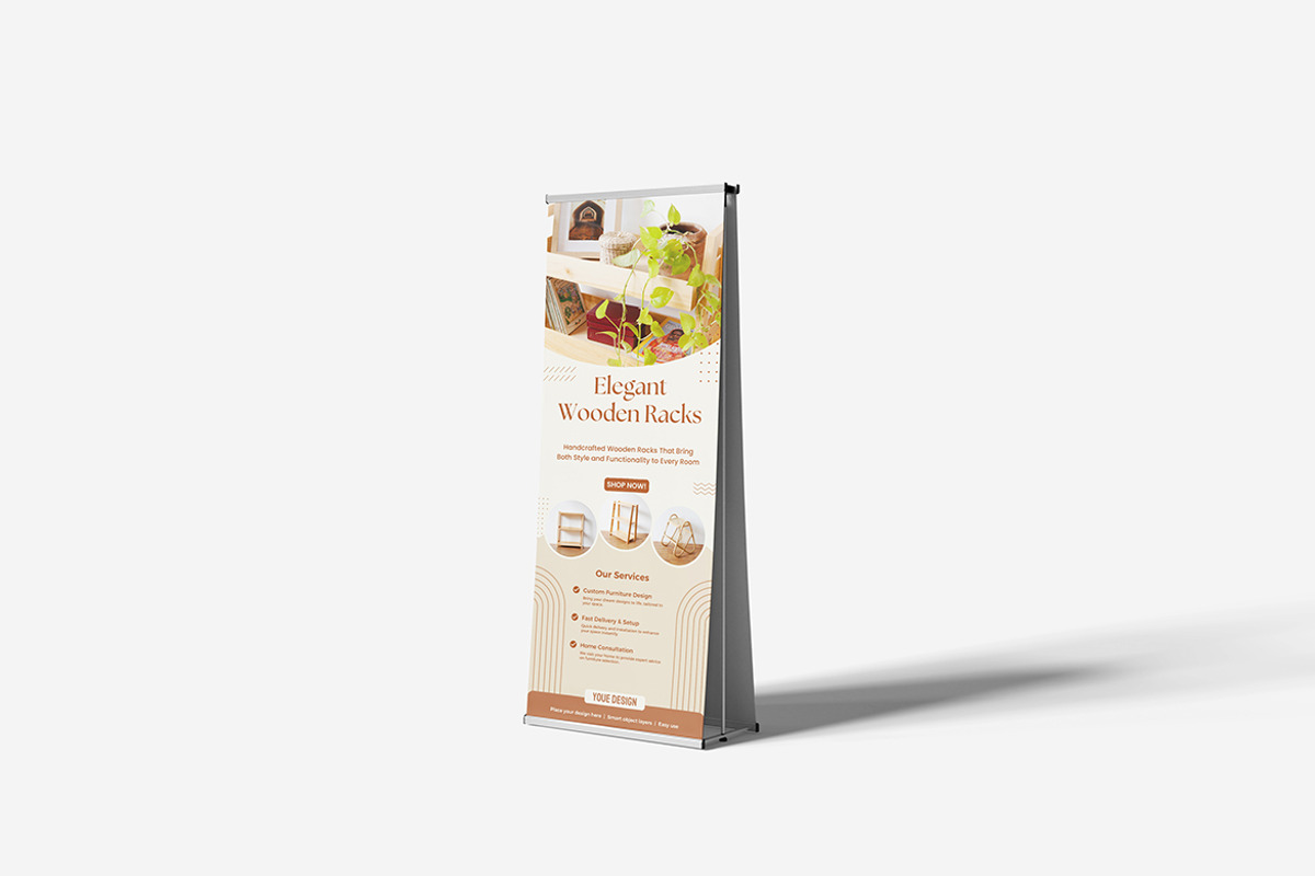 Stand Banner Mockup, an Advertising Mockup by Indah (Photo 4 of 6)