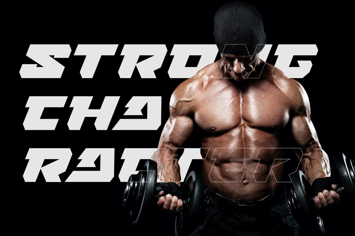 FORCE BATTLE - Aggressive Display, a Sans Serif Font by Joko Setiono (Photo 7 of 12)