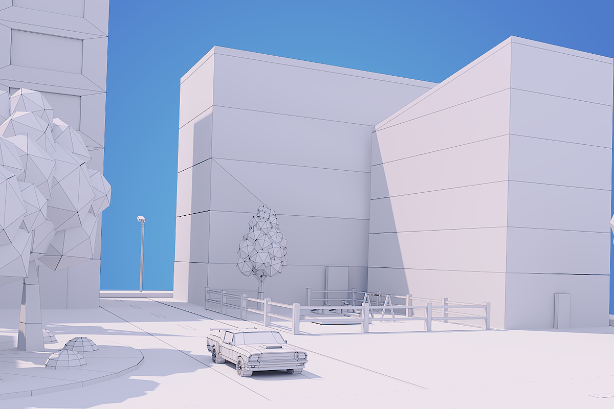 Low Poly City Block, an Architecture 3D Model by 3DGeeq (Photo 8 of 8)