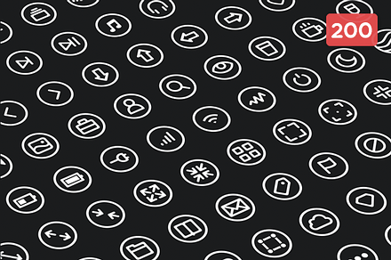 Circlies 200 (Icon Pack)