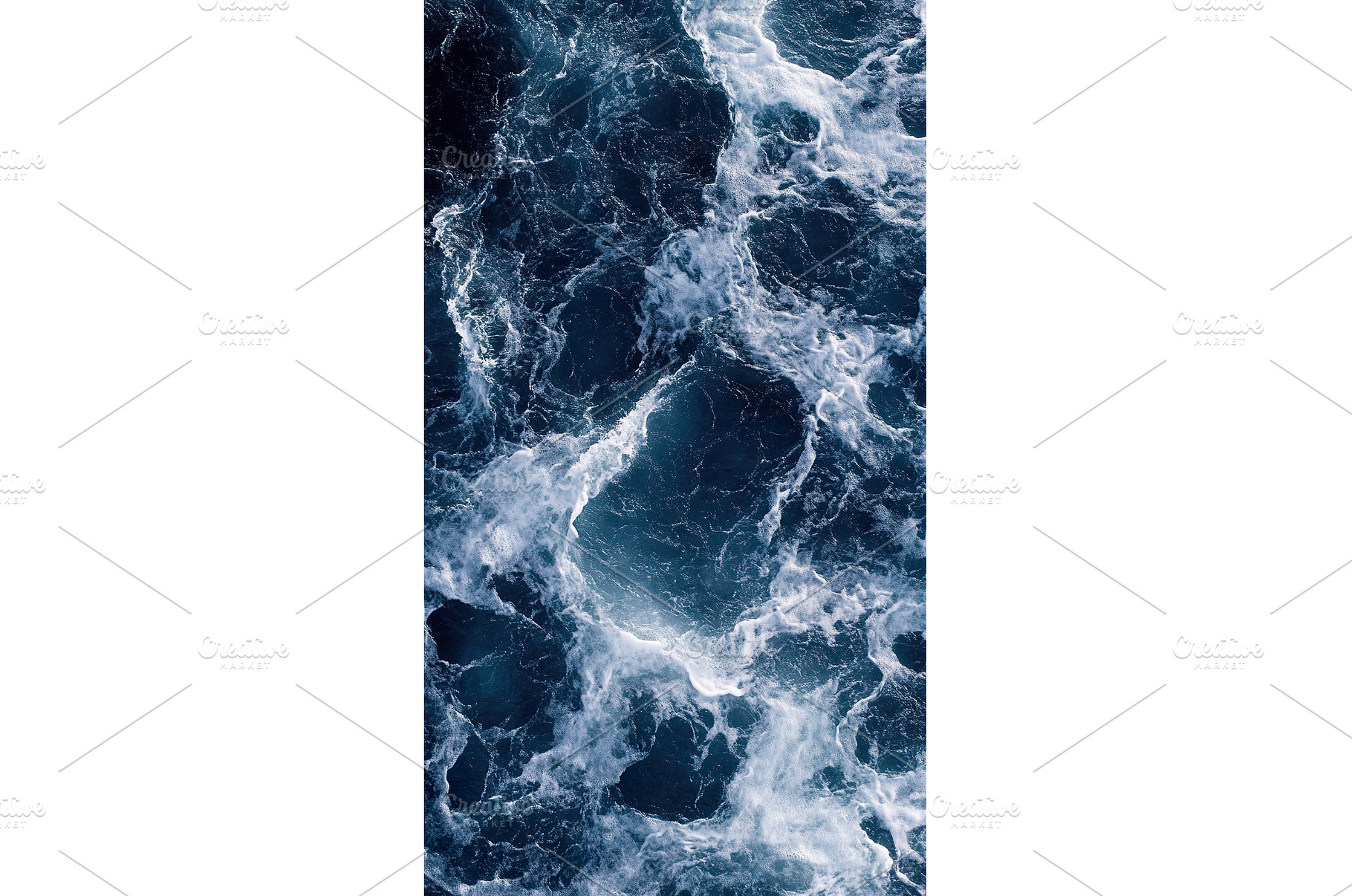 Dynamic ocean waves with white foam, a Nature Photo by Lermont51