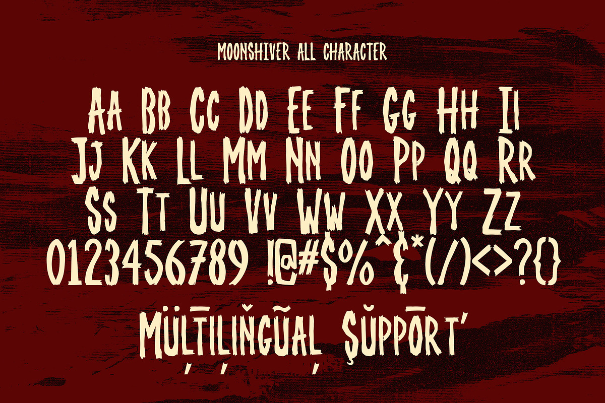 Moonshiver - Horror Display Font, a Handwritten Font by Youthlabs Studio (Photo 10 of 12)