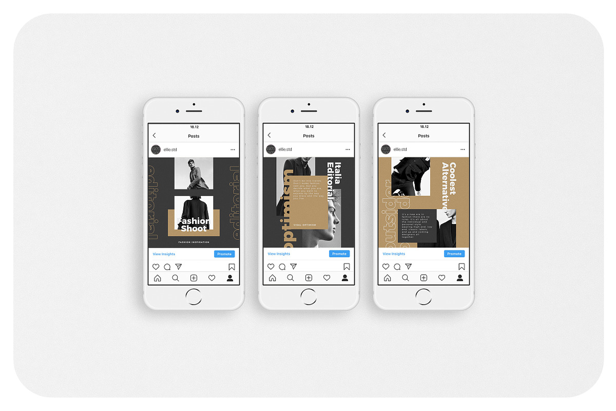 ELLIE Instagram Feed, a Social Media Template by Aprilea (Photo 3 of 7)