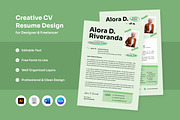 Expressive Resume for Creative Freel, a Resume Template by twinstd (Thumbnail 1 of 2)