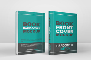 Book Mockup Hardcover Front & Back