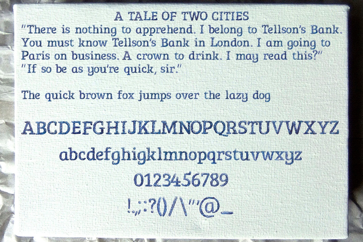 True Oil OpenType-SVG Font preview 4